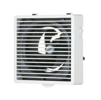 画像1: 日本キヤリア/旧東芝 VFP-C8MSSL 換気扇 パイプ用ファン 風量形 格子タイプ トイレ 洗面所 居間用 小風量形 ワンタッチ着脱ルーバー ムーンホワイト