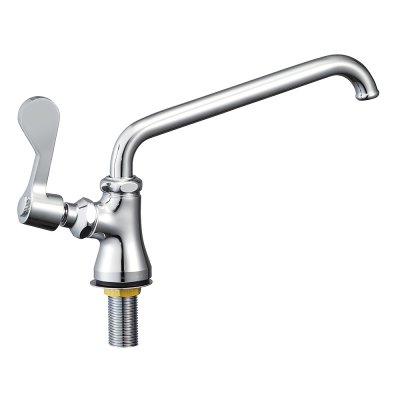画像1: 水栓金具 三栄水栓　A5370L-20　単水栓 厨房用立形上向自在水栓 左ハンドル 共用形