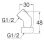 画像2: 水栓金具 三栄水栓　JT843-2-13　配管用品 片ナット付45°エルボ 2個入 (2)