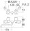 画像2: 水栓金具 三栄水栓　K11-W-13　壁付ツーバルブ ツーバルブ混合栓 共用形 キッチン用 (2)