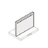 サンウェーブ/LIXIL　RFP-7-665HK　レンジフード別売パーツ ASRシリーズ用金属幕板 高さ70cm用 間口75cm ブラック [♪△]