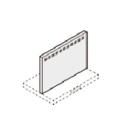 画像1: サンウェーブ/LIXIL　RFP-7-665HK　レンジフード別売パーツ ASRシリーズ用金属幕板 高さ70cm用 間口75cm ブラック [♪△]