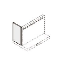 サンウェーブ/LIXIL　RSP-A-665HK　レンジフード別売パーツ ASRシリーズ用横幕板 高さ70cm用 ブラック [△]