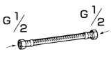 INAX/LIXIL　CWA-24D　シャワートイレ用付属部品 ロ―タンクフレキホース 350mm [□]