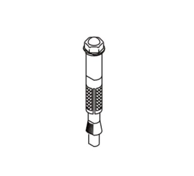 画像1: INAX/LIXIL　AY-68　袋ナット付ボルト10×100(ドリル径18)（1個入） [◇]