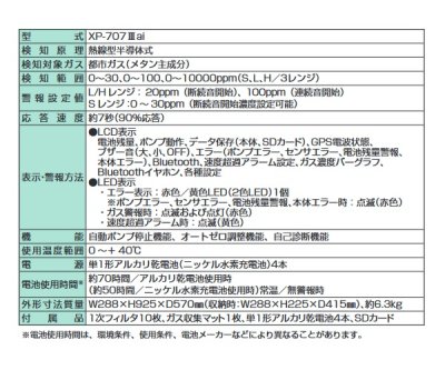 画像2: 新コスモス　XP-707IIIai　カート式ガス検知器 熱線型半導体式 都市ガス事業者向け [◎【本州四国送料無料】]