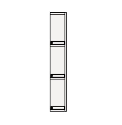 画像1: クリナップ　GASB15　サイドキャビネット(上台) BGAシリーズ (R・L) 間口15cm 奥行25cm 高さ72.5cm 片面収納タイプ [♪△]