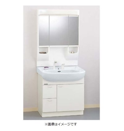 画像1: クリナップ 【M-753CHVH + BTSL752VHJTS】 BTSシリーズ 間口75cm ミラーキャビネット(3面鏡・くもり止めヒーター付)+洗面化粧台引出しタイプ  [♪△]