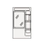 クリナップ　M-601CHVN　ミラーキャビネット(1面鏡・くもり止めヒーター無し) BTSシリーズ 間口60cm 奥行15.5cm 高さ101cm [♪△]