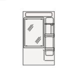 クリナップ　M-601CHVH　ミラーキャビネット(1面鏡・くもり止めヒーター有り) BTSシリーズ 間口60cm 奥行15.5cm 高さ101cm [♪△]