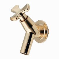 水栓金具 カクダイ　701-216-13　ガーデン用水栓 アンティークゴールド  (旧品番701-215-13)