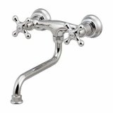 水栓金具 カクダイ　128-114　2ハンドル混合栓 [■]