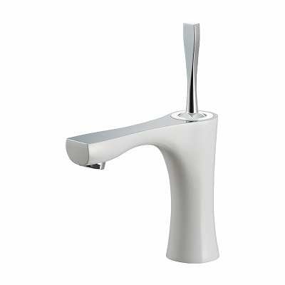 画像1: 水栓金具 カクダイ　183-311-W　シングルレバー混合栓 ホワイト  (旧品番183-231-W) [■]