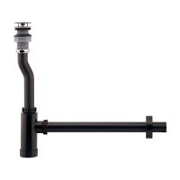 水栓金具 カクダイ　494-114-32　ボトルトラップ ブラック