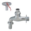 水栓金具 カクダイ　703-009-25　共用カップリング付き横水栓(かぎ式)