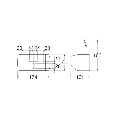 画像2: トイレ関連 三栄水栓　W3730　ワンタッチペーパーホルダー 受注生産品 [§]