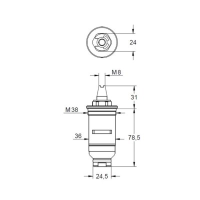 画像2: グローエ　47012000　パーツ ワックスサーモスタット グローミックスモデル サイズ1/2” [■]