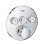 画像1: グローエ　2912100J　浴室水栓 グローサーモスマートコントロール サーモスタット3バルブ混合栓 ラウンドタイプ 化粧部 クローム 一般地 [■] (1)