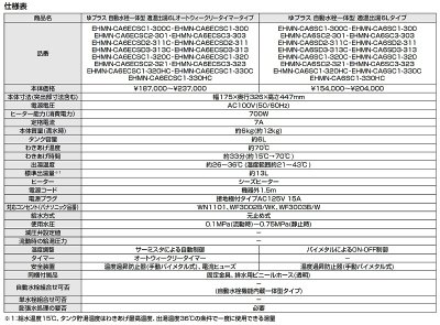 画像4: ゆプラス INAX/LIXIL　EHMS-CA6ECSC1-300C　適温出湯タイプ 6L オートウィークリータイマー (EHMN-CA6ECSC1-300C+EFH-6+EFH-DA1) セット [◇]