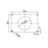 リンナイ 【PST-KC-15-30×20 24-0996】 PS前扉化粧板 φ100 Tタイプ ガス給湯器部材 [≦]