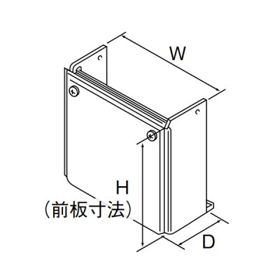 画像1: リンナイ 【WOP-L101(K)UW 23-3442】 配管カバー 402×250×225 ガス給湯器部材 [≦]