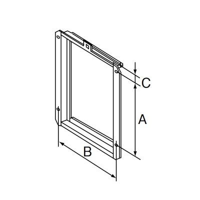 画像1: リンナイ 【UOP-5030-2-TM 24-5255】 扉内設置用取付BOX 509×308×42 350 ガス給湯器部材 [■]