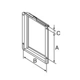 リンナイ 【UOP-5030-4 24-8566】 扉内設置用取付BOX 509×286×42 2連用 ガス給湯器部材