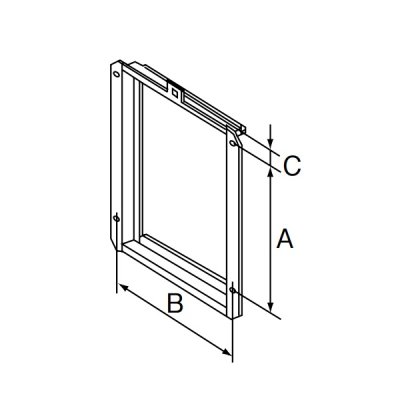 画像1: リンナイ 【UOP-5030-4 24-8566】 扉内設置用取付BOX 509×286×42 2連用 ガス給湯器部材