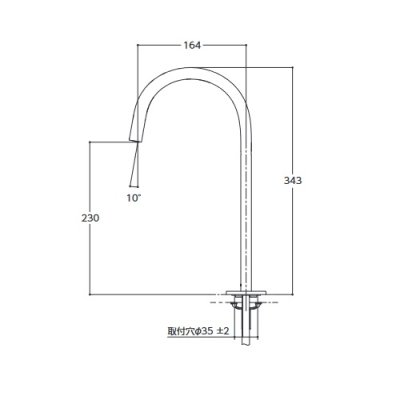 画像2: TOTO　TLE24SL2W　水栓金具 アクアオート(台付自動水栓) Lサイズ コンテンポラリタイプ(オーバル) AC100Vタイプ ワンプッシュなし サーモ [■]