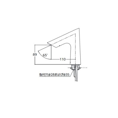 画像2: TOTO　TLE27SS2W　水栓金具 アクアオート(台付自動水栓) Bタイプ 発電タイプ ワンプッシュなし サーモ [■]