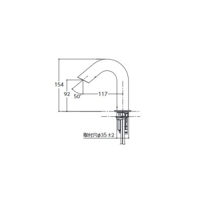 画像2: TOTO　TLE28SD2A　水栓金具 アクアオート(台付自動水栓) ポップアップ式取り替え用 Aタイプ AC100Vタイプ サーモ [⇔]