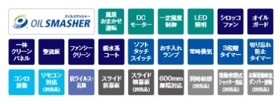 画像2: リンナイ　OGR-REC-AP902LFW　換気扇 台所 レンジフード 幅90cm クリーンフード(オイルスマッシャー・スリム型) OGRシリーズ フロストホワイト 左排気 [≦]