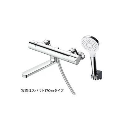 画像1: TOTO　TBV03447ZA　水栓金具 GGシリーズ 壁付サーモスタット混合水栓 (コンフォートウエーブ めっき) スパウト70mm 寒冷地用 [■]
