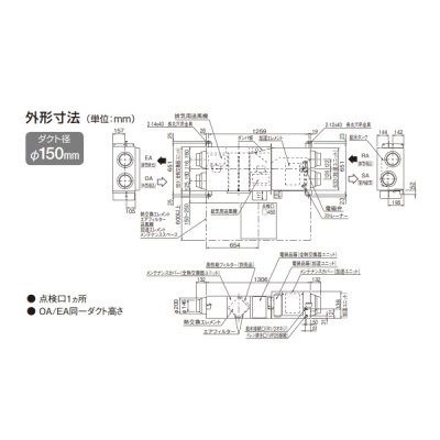 画像4: ダイキン　VAM25KMYCS　換気扇 全熱交換器ユニット ベンティエール 天井埋込ダクト形 加湿付単相100V CO2センサー付き [♪■]