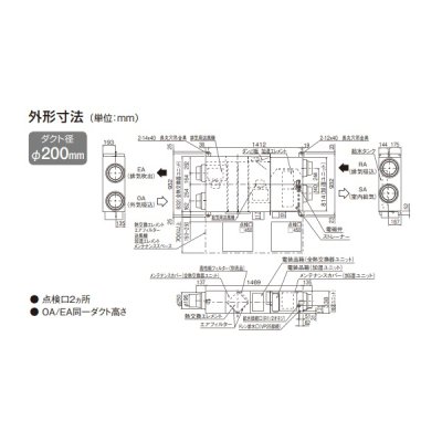 画像4: ダイキン　VAM65KMS　換気扇 全熱交換器ユニット ベンティエール 天井埋込ダクト形 加湿付単相100V [♪■]