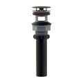 水栓金具　カクダイ　494-066-32 排水金具ユニット(化粧キャップつき) ポップアップなしタイプ ブラック