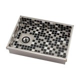 洗面所　カクダイ　493-218-DM 食洗面器(タイル貼り) ブラックミックス [♪]