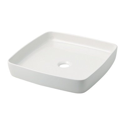 画像1: 洗面所　カクダイ　493-229-W 角型手洗器 美濃焼 ホワイト [♪]