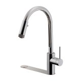 水栓金具　カクダイ　116-113K シングルレバー混合栓(シャワー・汚れ隠しプレートつき) 寒冷地 逆止なし