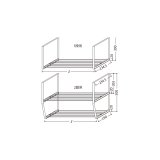 onedo/ワンド/旧マイセット 水切棚 1200X1段 各種器具 水切棚 1段吊 【本体同時購入のみ】 [♪]