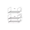 onedo/ワンド/旧マイセット 水切棚 1000X2段 各種器具 水切棚 2段吊 【本体同時購入のみ】 [♪]