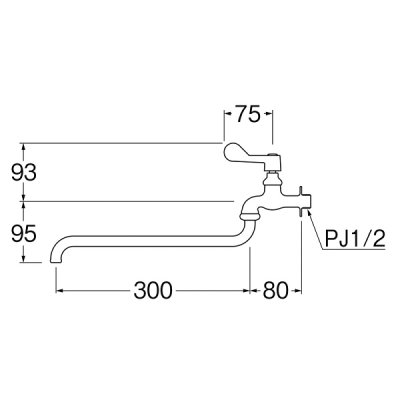 画像2: 水栓金具 三栄水栓　A1310-L3　厨房用自在水栓