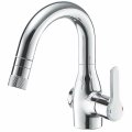 水栓金具 三栄水栓　EK370E　シングルスプレー混合栓 センサー式 本体側面センサー コンセント式