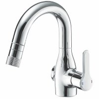 水栓金具 三栄水栓　EK370E　シングルスプレー混合栓 センサー式 本体側面センサー コンセント式