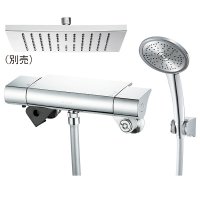 水栓金具 三栄水栓　SK18502A-9S　サーモシャワー混合栓 壁付 オーバーヘッドシャワー別売