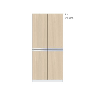 画像1: onedo/ワンド/旧マイセット STO-80RB-[LG] 木目 STO型 壁面収納 トールユニット扉タイプ 上台 間口80cm 奥行36cm 受注生産品 [§♪]