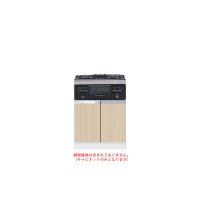 onedo/ワンド/旧マイセット KTD5-80-60GC3-[LG] 木目 KTD5型 コンロキャビネット(3口・グリル) 間口60cm 奥行55cm [♪]