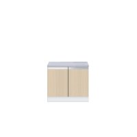 onedo/ワンド/旧マイセット KTD4-80-60G-[LG] 木目 KTD4型 薄型 コンロ台 間口60cm 奥行46cm [♪]