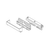 リンナイ【UX-BSWS-UW 24-1734】防振壁掛金具 ユーロホワイト用 ガス給湯器 部材