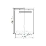 リンナイ【ROP-A612X428-UW 24-1743】給湯オプション ユーロホワイト ガス給湯器 部材